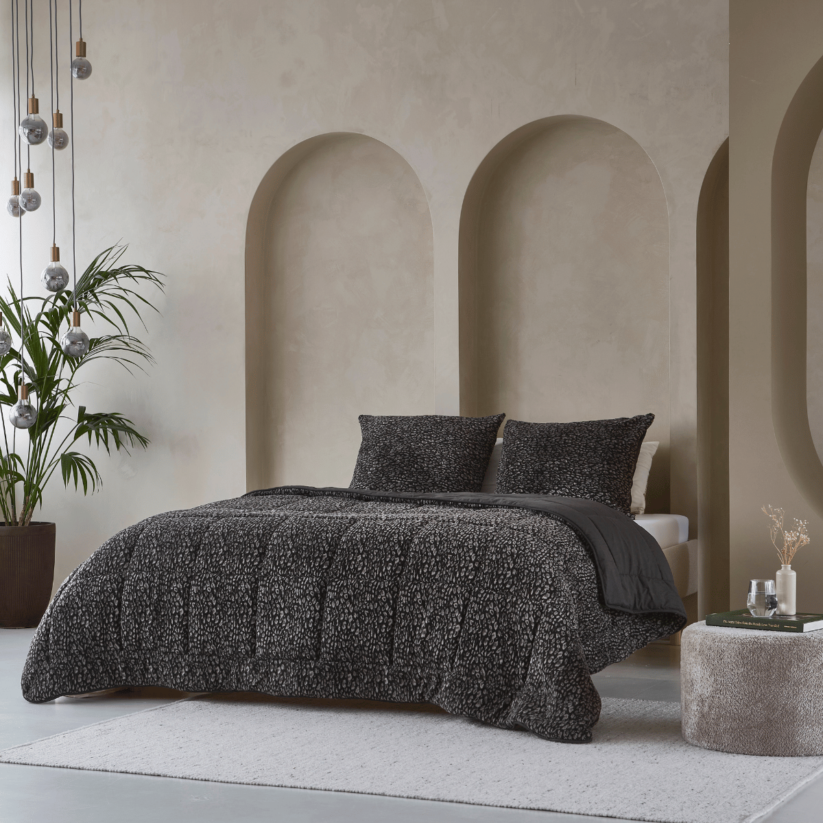 Zelesta Special Teddy Panter Dekbed - Antraciet