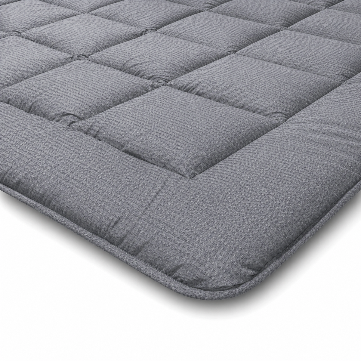 Zelesta Comfort Structure Seersucker Dekbed - Grijs & Lichtgrijs