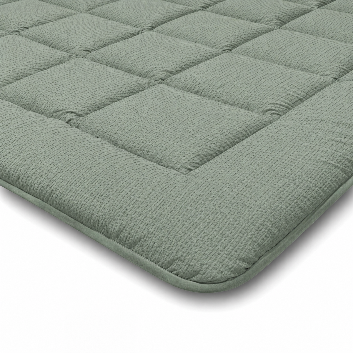 Zelesta Comfort Structure Seersucker Dekbed - Donkergroen & Groen