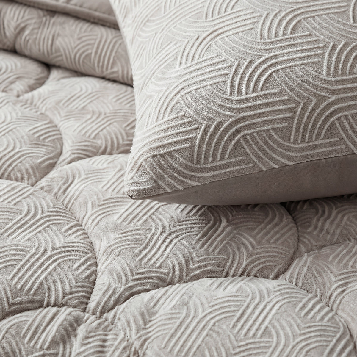 Zelesta Special Flanellen Luxe Dekbed - Taupe & Grijs