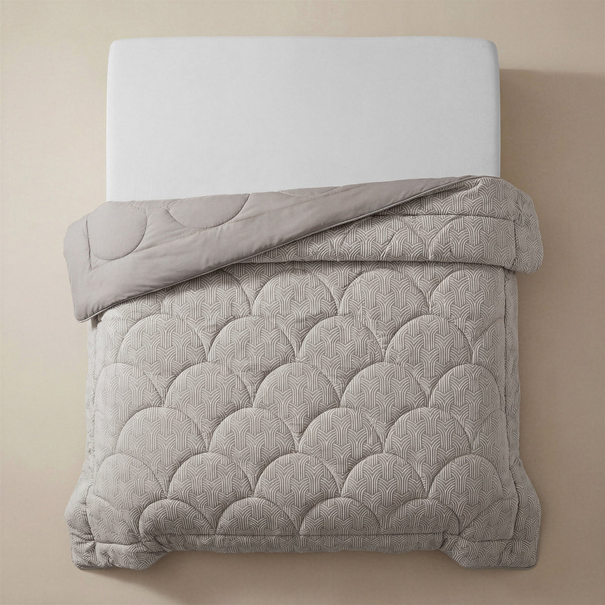 Zelesta Special Flanellen Luxe Dekbed - Taupe & Grijs