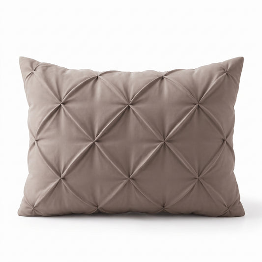 Zelesta Everyday Pintuck Pillowcase Set Of 2 - Taupe