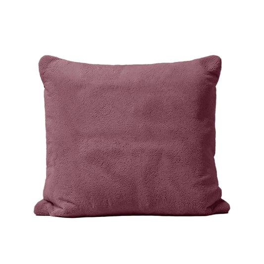 Zelesta Teddy Kussensloop Set van 2 - Bordeauxrood