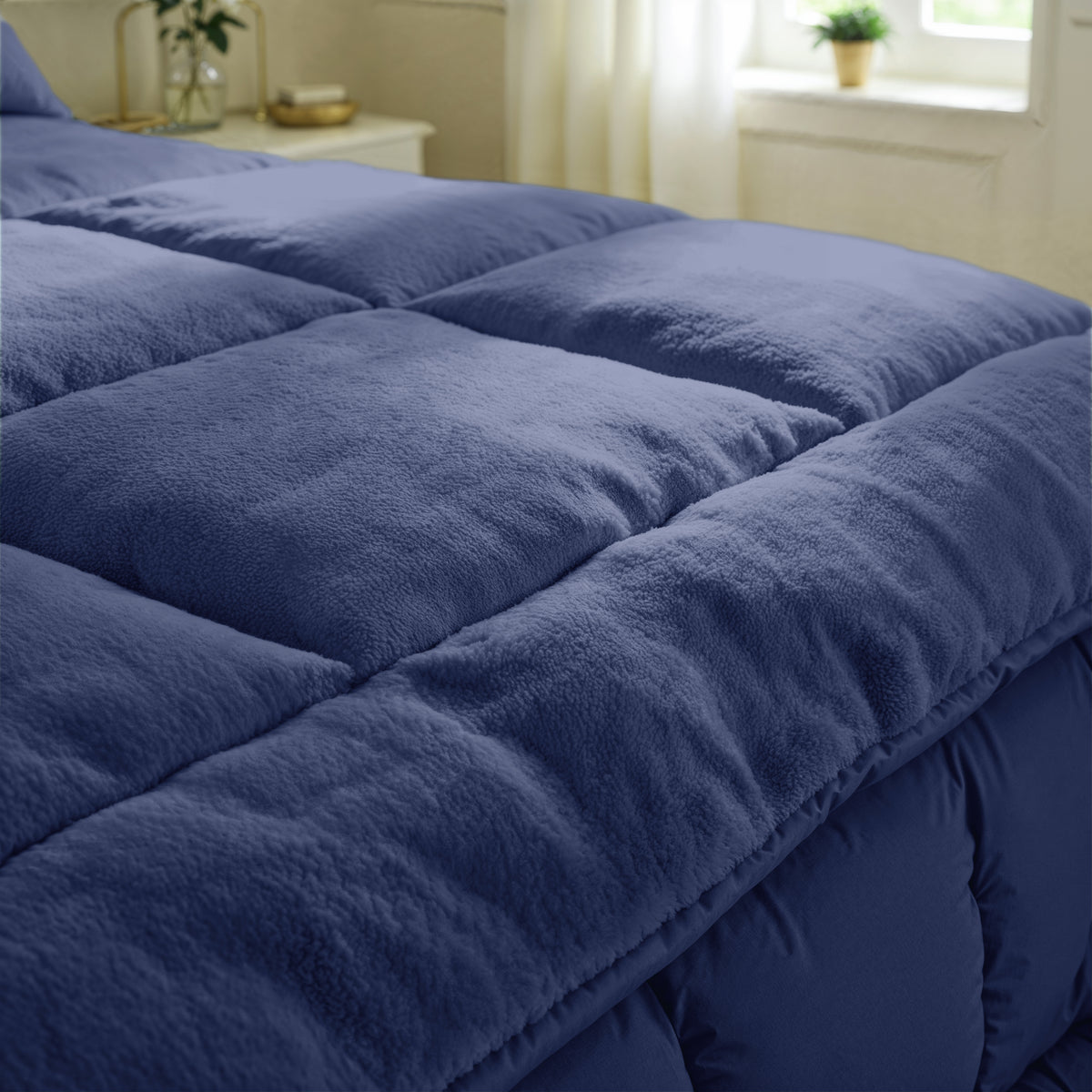 Zelesta Special Teddy Dekbed - Marineblauw