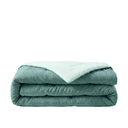 Zelesta Special Kids Chenille Dekbed - Zeegroen