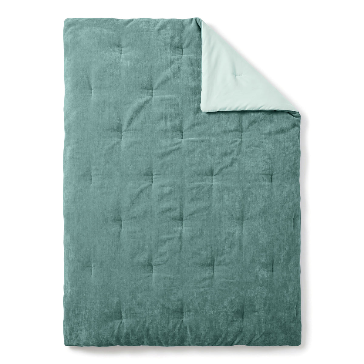 Zelesta Special Kids Chenille Dekbed - Zeegroen