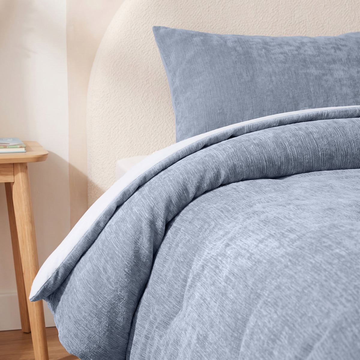 Zelesta Special Kids Chenille Dekbed - IJsblauw