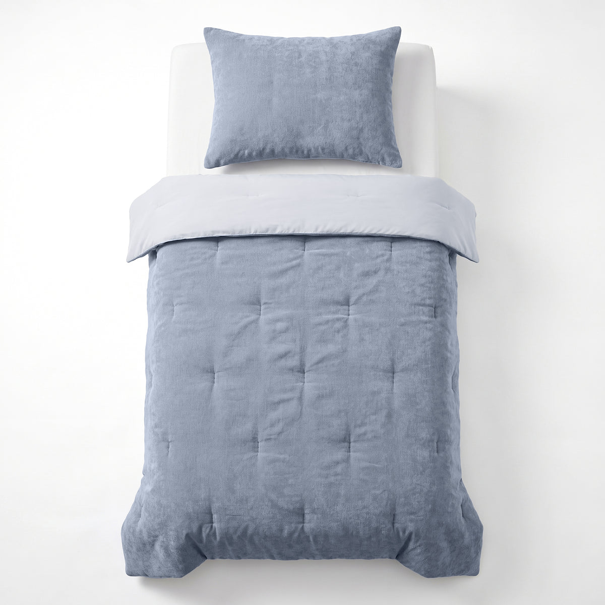 Zelesta Special Kids Chenille Dekbed - IJsblauw