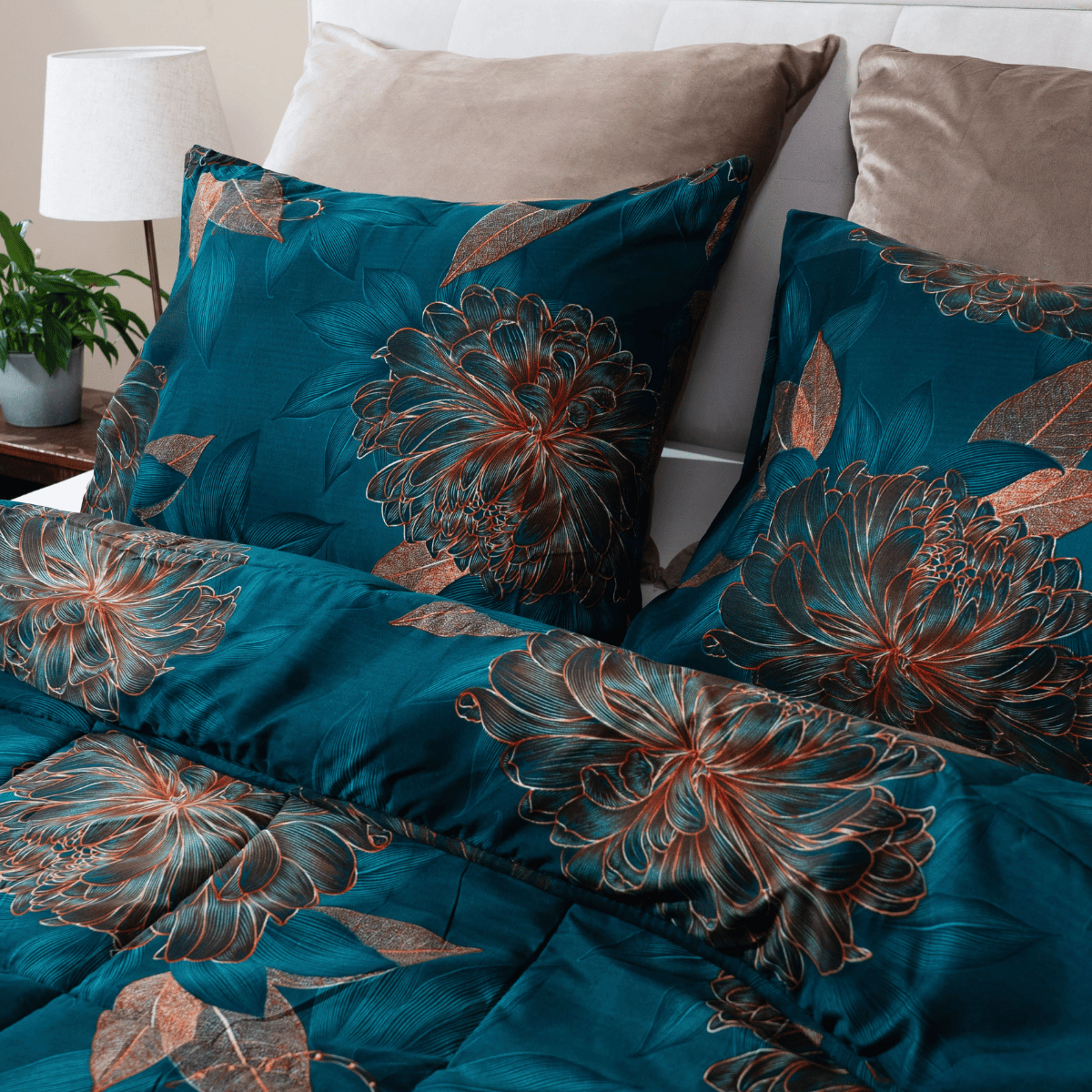 Zelesta Comfort Design Pillowcase Set Of 2 - Royal Flowers
