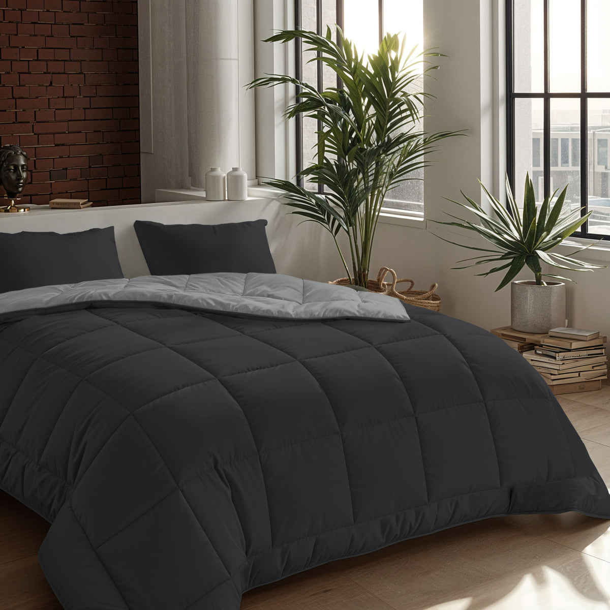 Zelesta Comfort Duo Kussensloop - Zacht Zwart