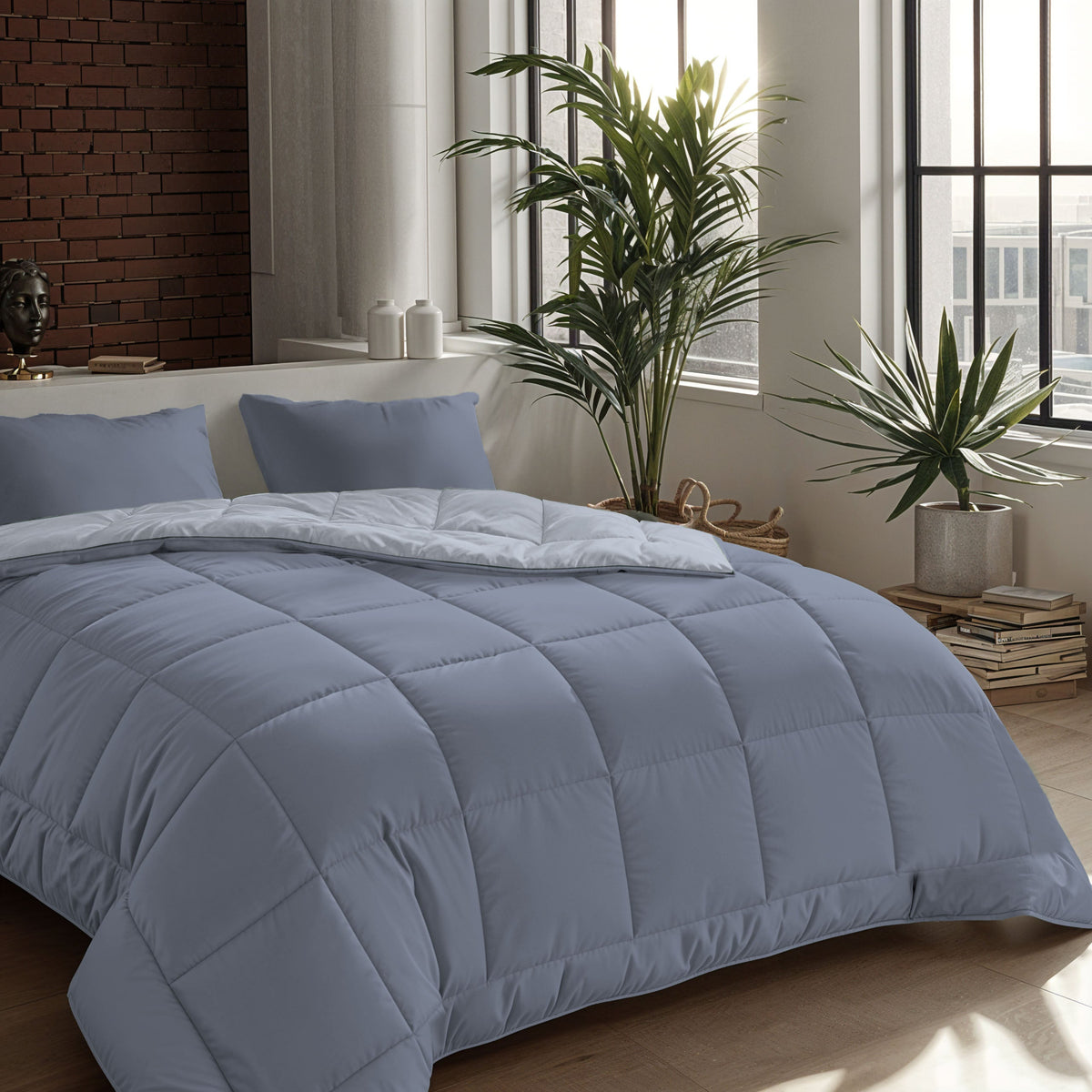Zelesta Comfort Duo Dekbed - IJsblauw & Zachtblauw
