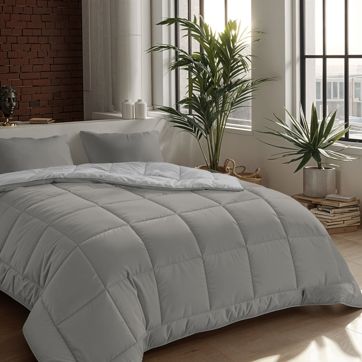 Zelesta Comfort Duo Dekbed - Grijs & Zacht Grijs