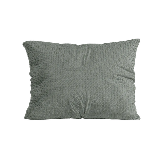 Zelesta Comfort Structure Seersucker Kussensloop Set van 2 - Groen