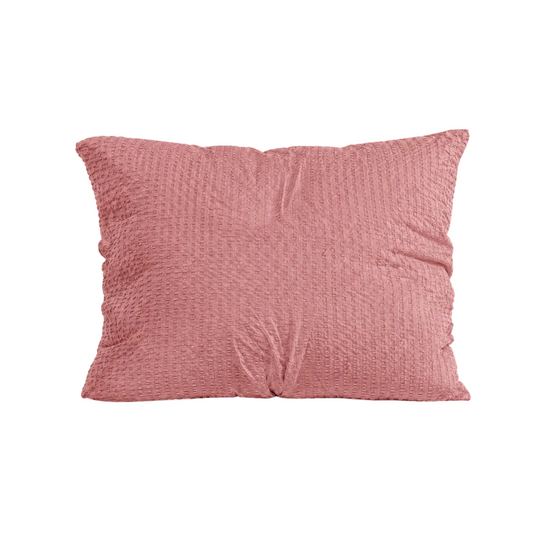 Zelesta Comfort Structure Seersucker Kussensloop Set van 2 - Roze
