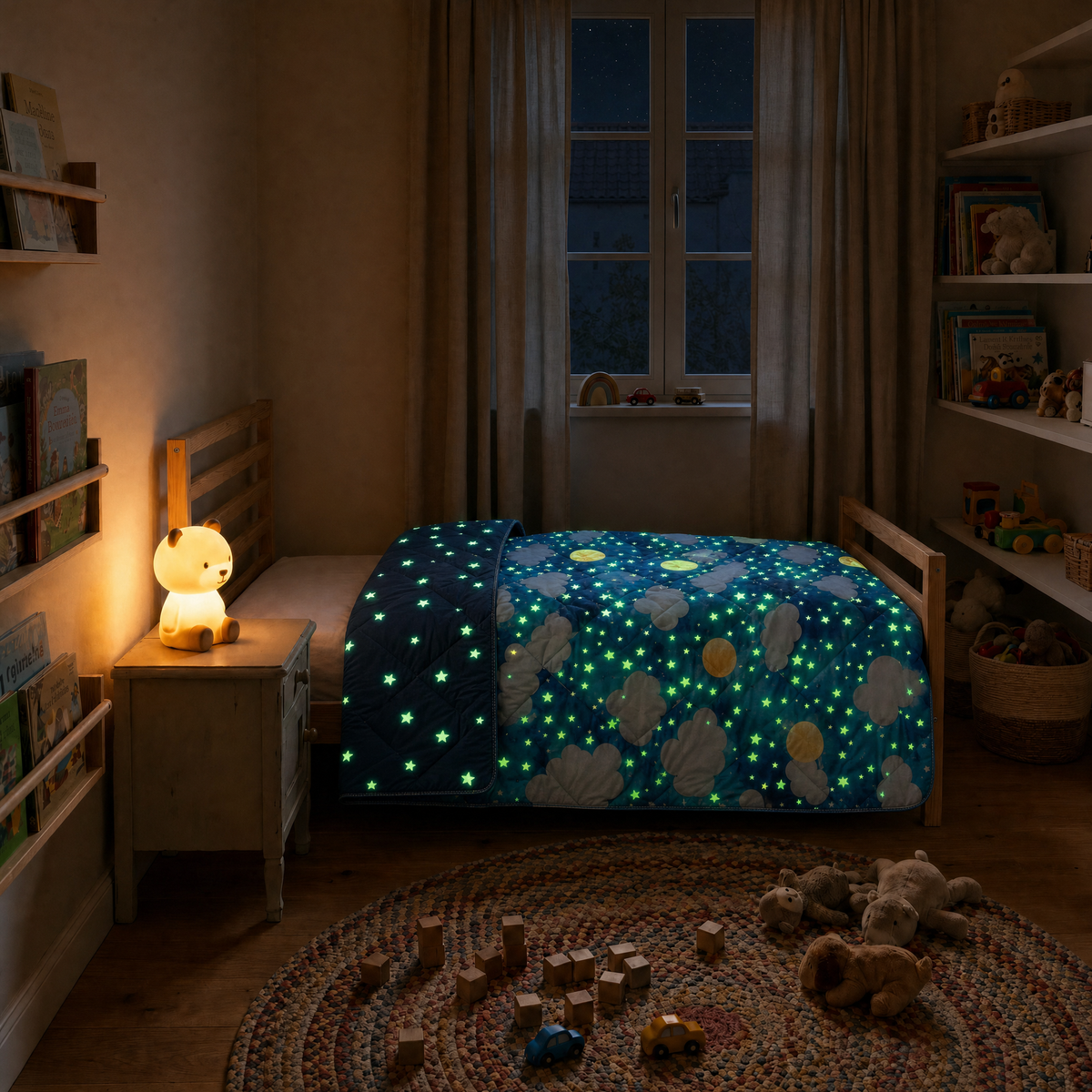Zelesta Comfort Glow in the Dark Duvet - Magical Night