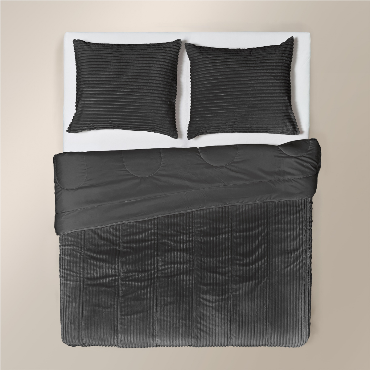 Zelesta Special Teddy Groove Dekbed - Antraciet