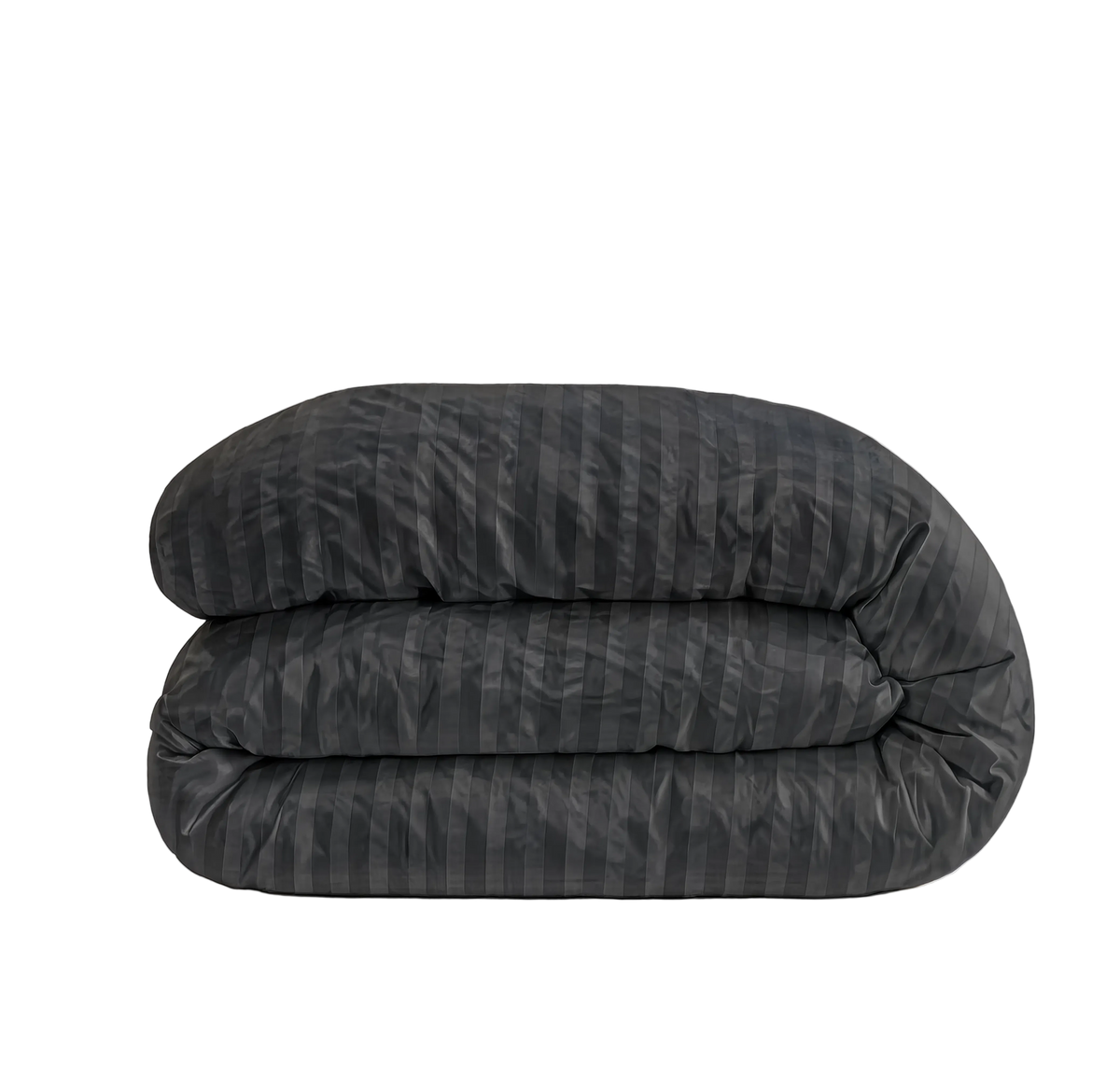 Zelesta Deluxe Hotel Stripe Satin Cotton Duvet - Anthracite