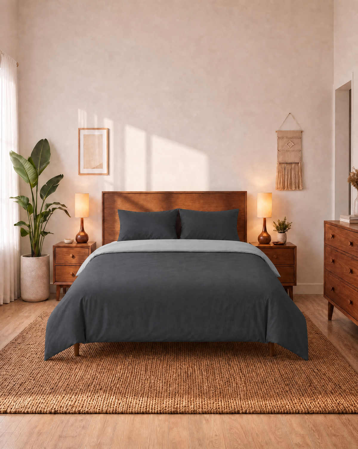Zelesta Comfort Duo Naadloos Dekbed - Grijs & Antraciet