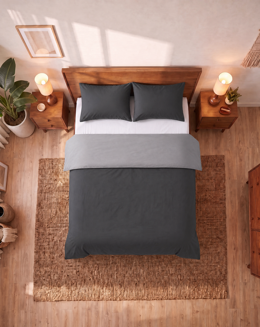 Zelesta Comfort Duo Naadloos Dekbed - Grijs & Antraciet