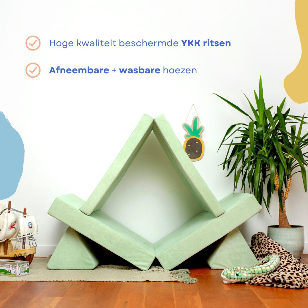 Zelesta Baaap - The Beloved Play Couch - Velvet Olive image