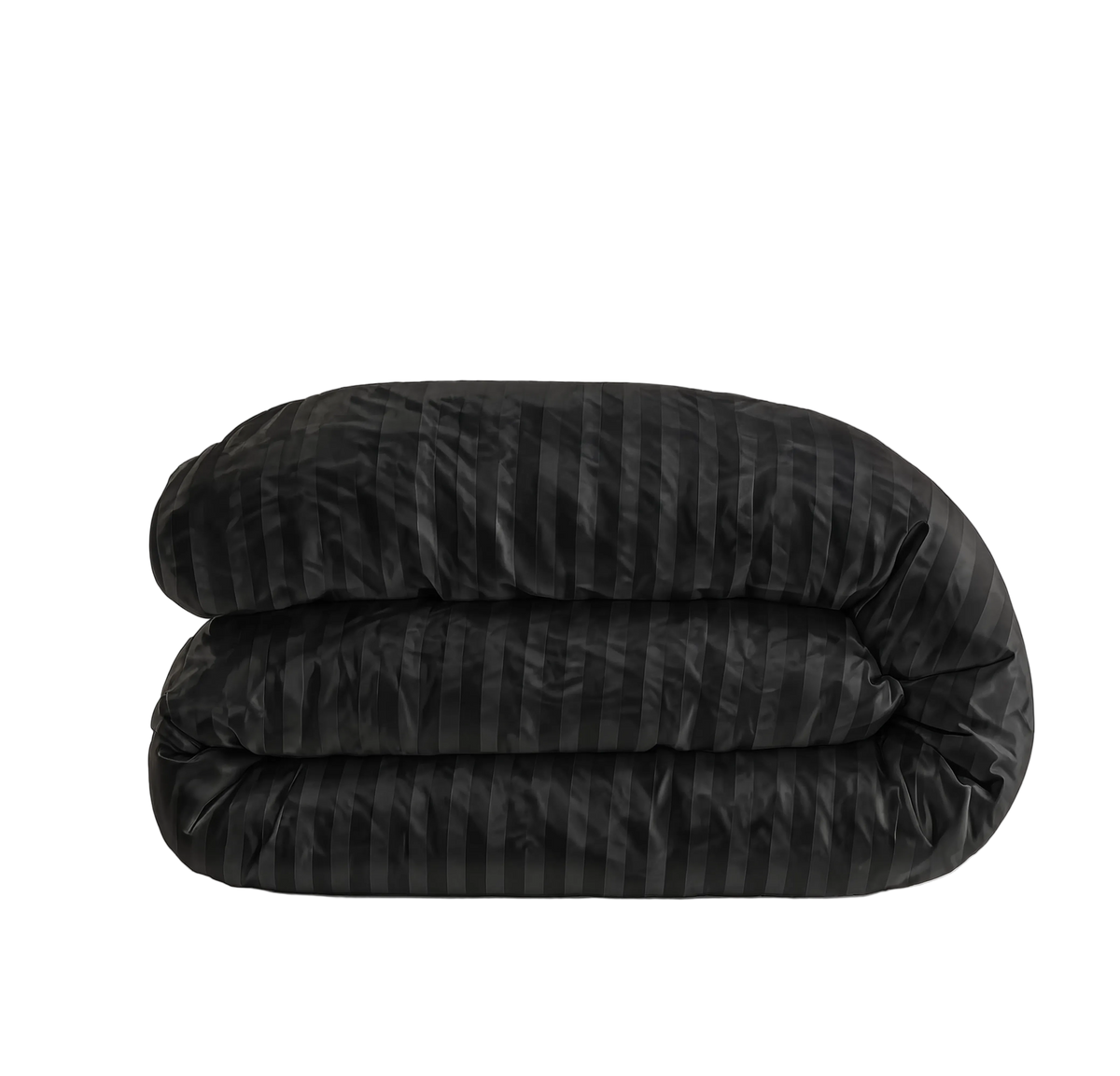 Zelesta Deluxe Hotel Stripe Satin Cotton Duvet - Black