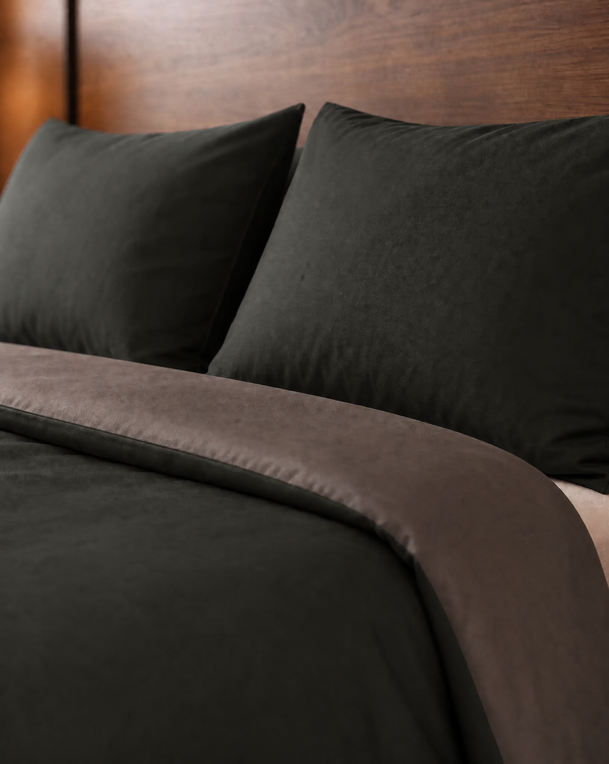 Zelesta Pure Duo Naadloos Katoenen Dekbed - Zwart & Antraciet