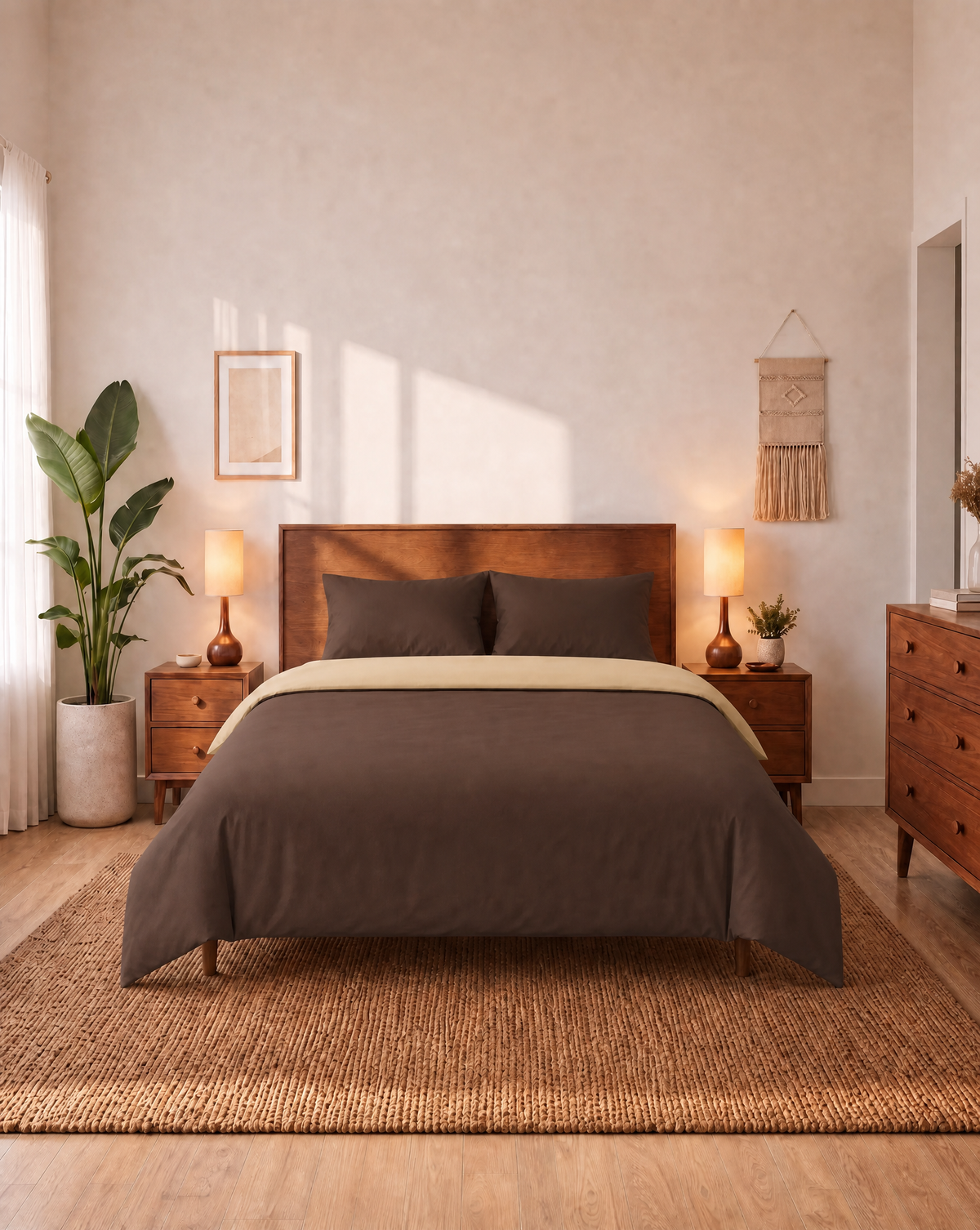 Zelesta Comfort Duo Naadloos Dekbed - Taupe & Bruin