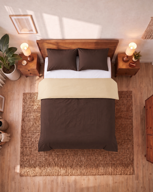 Zelesta Comfort Duo Naadloos Dekbed - Taupe & Bruin