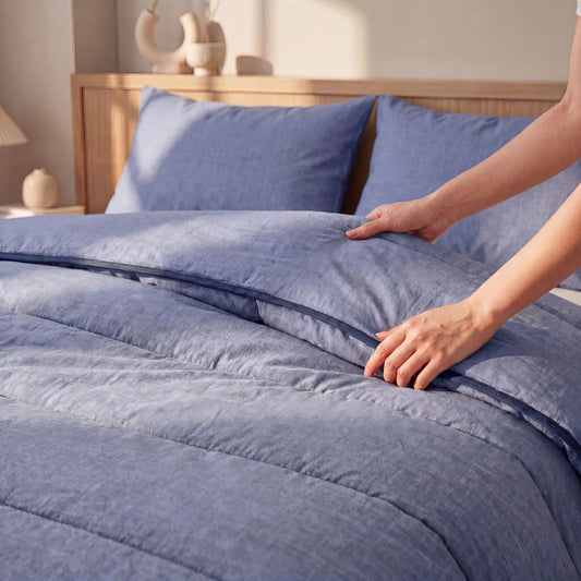 Zelesta Comfort Structure Dekbed - Denim