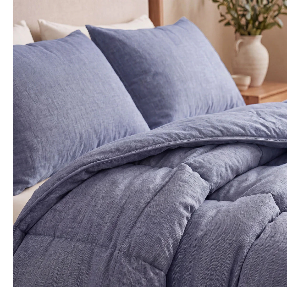 Zelesta Comfort Structure Dekbed - Denim