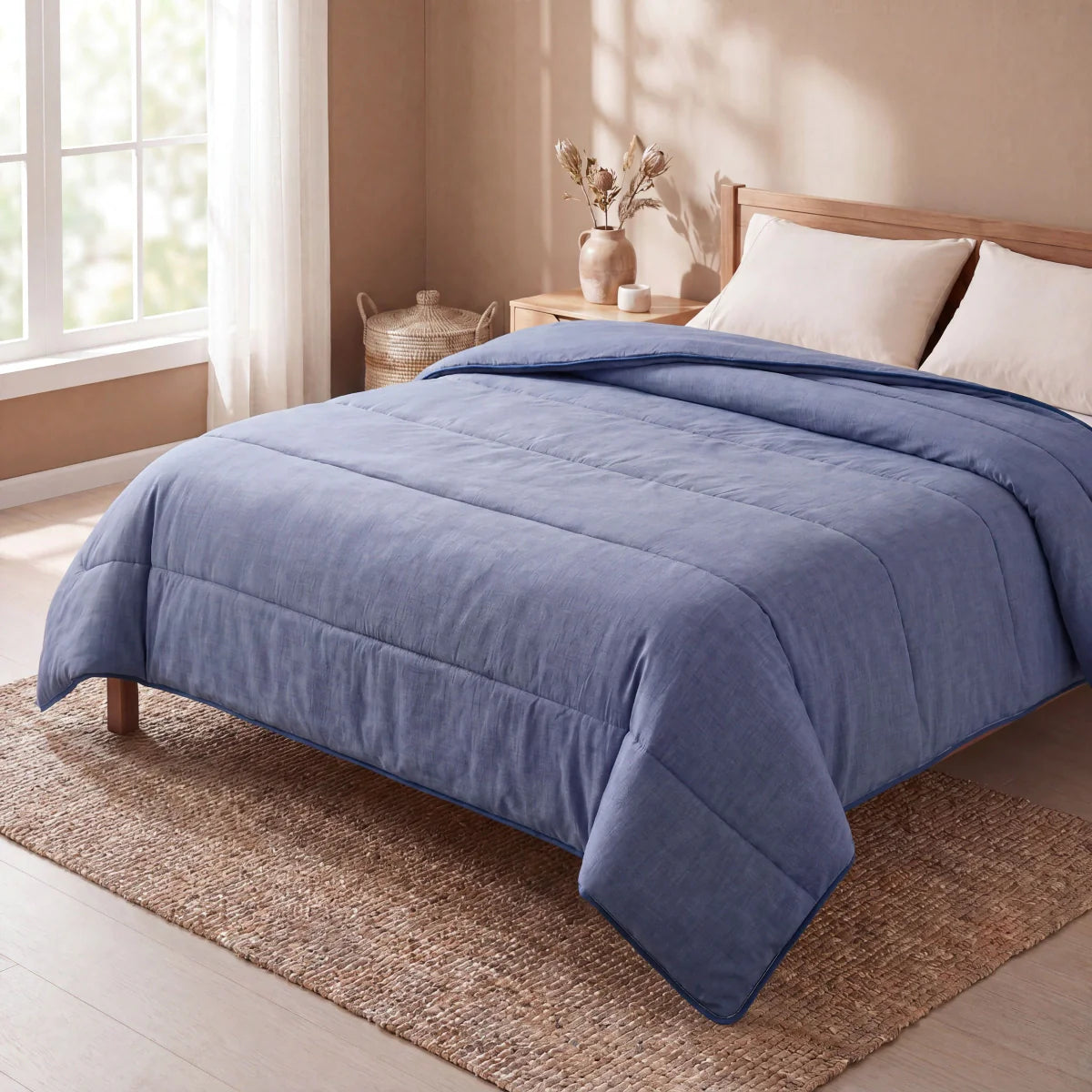 Zelesta Comfort Structure Dekbed - Denim