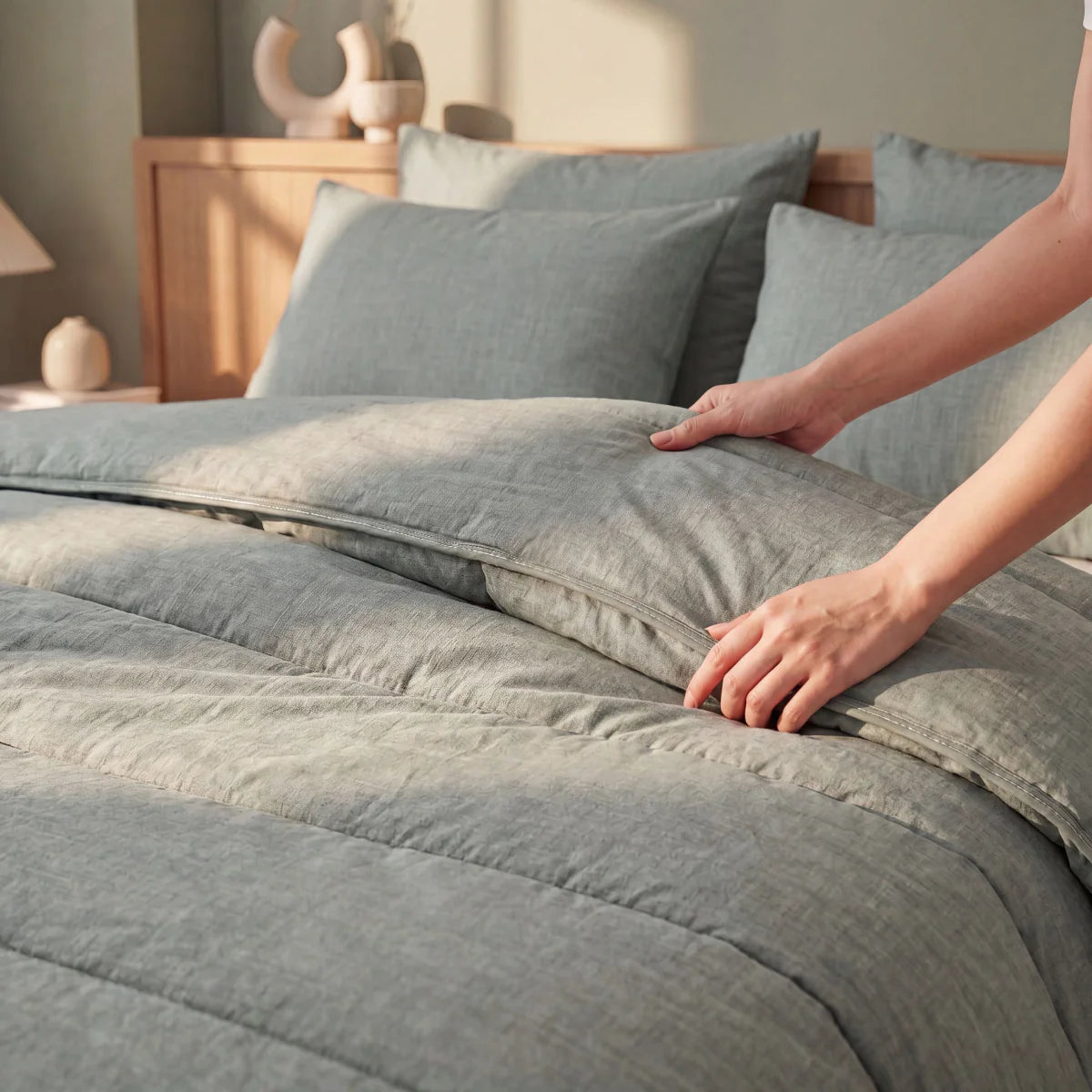 Zelesta Comfort Structure Dekbed - Groen