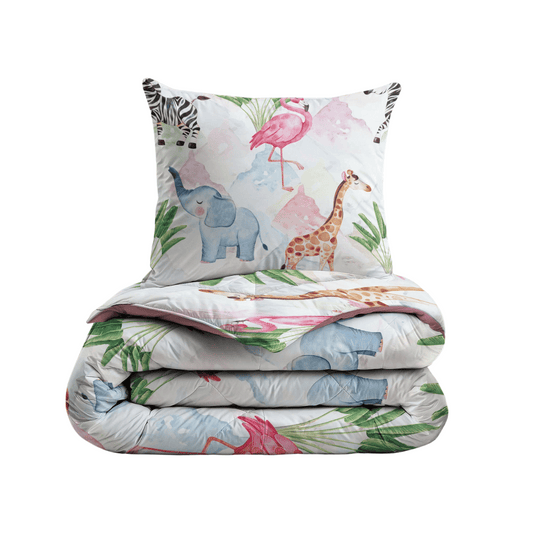 Zelesta Comfort Kids Dekbed - Kleurrijke Dieren