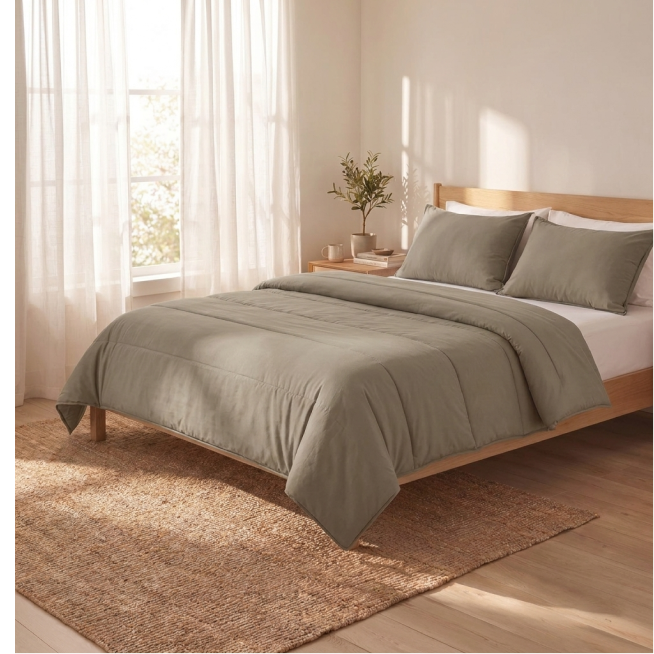 Zelesta Comfort Uni Zomerdekbed - Natuurlijk Taupe