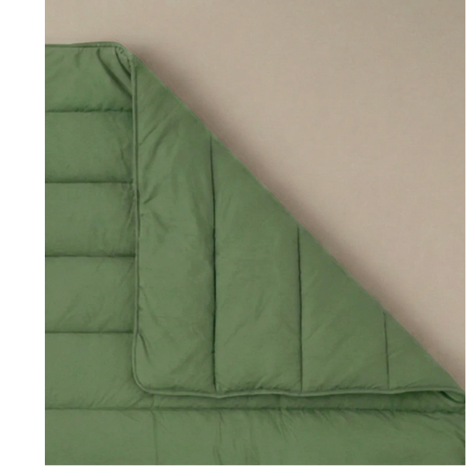Zelesta Comfort Uni Zomerdekbed - Saliegroen