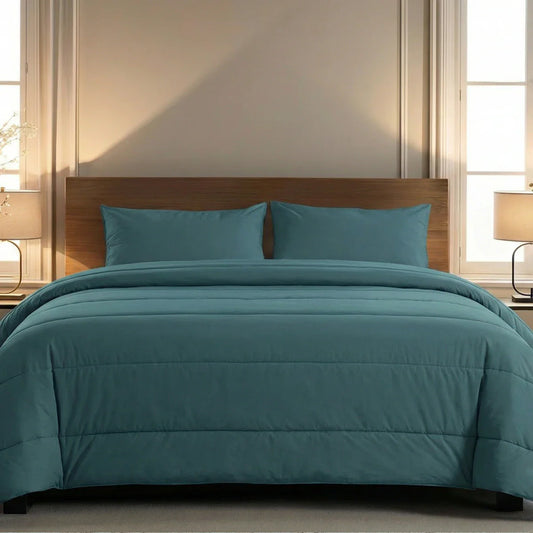 Zelesta Comfort Uni Zomerdekbed - Zeegroen