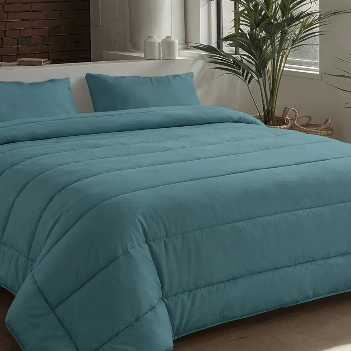 Zelesta Comfort Uni Zomerdekbed - Zeegroen