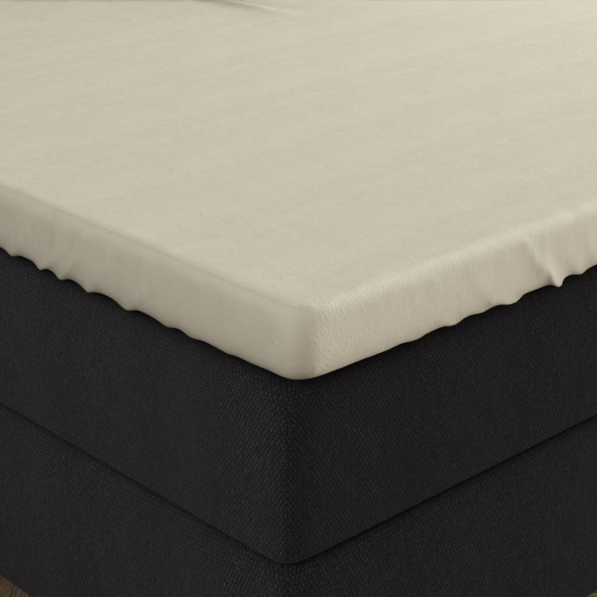 Zelesta Double Jersey Topper Fitted Sheet Cream image
