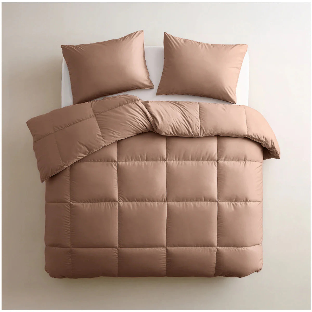 Zelesta Deluxe Uni Satin Cotton Summer Duvet - Earth Red