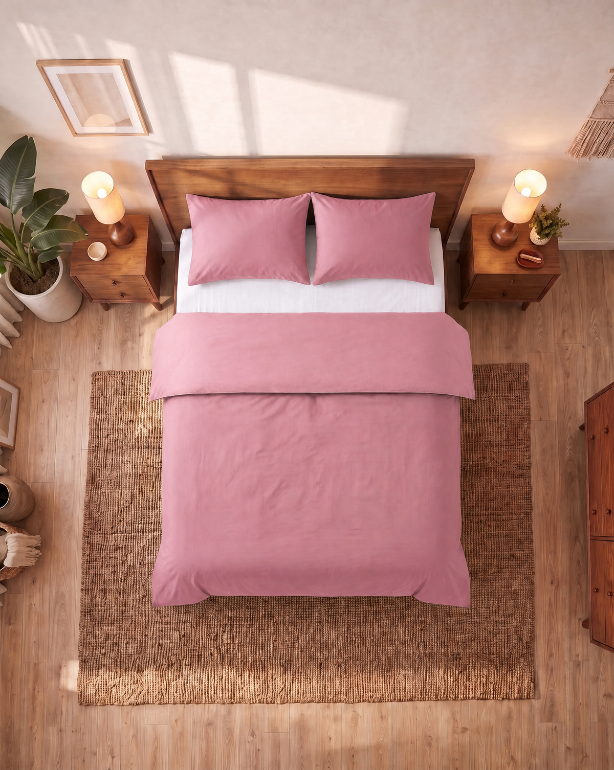 Zelesta Comfort Uni Naadloos Dekbed - Dusty Roze
