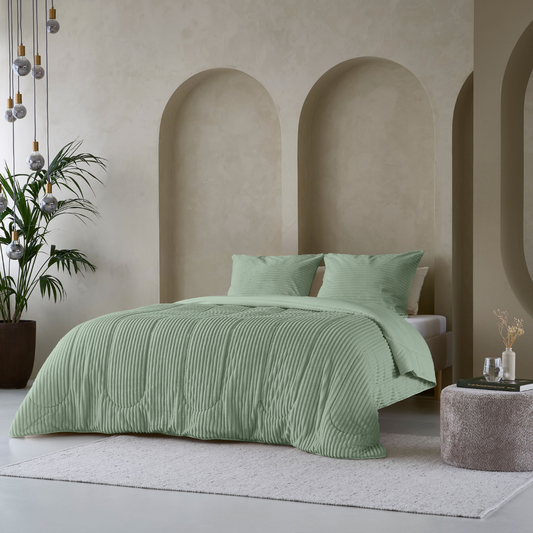 Zelesta Special Teddy Groove Dekbed - Groen