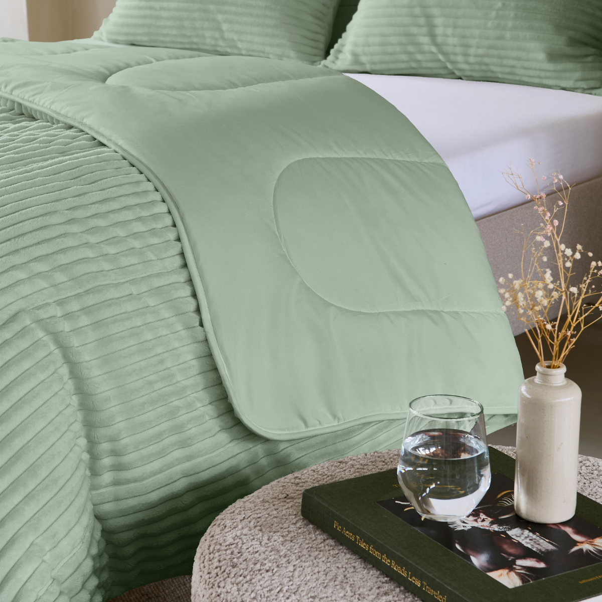 Zelesta Special Teddy Groove Dekbed - Groen