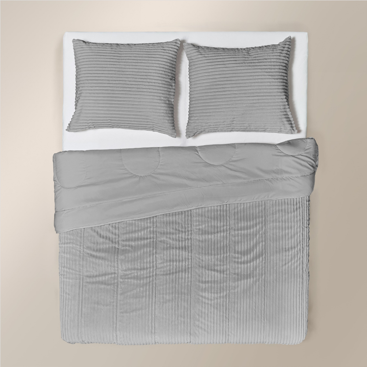 Zelesta Special Teddy Groove Dekbed - Grijs