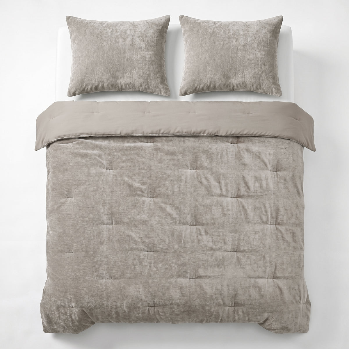 Zelesta Special Jersey Chenille Dekbed - Metaalgrijs