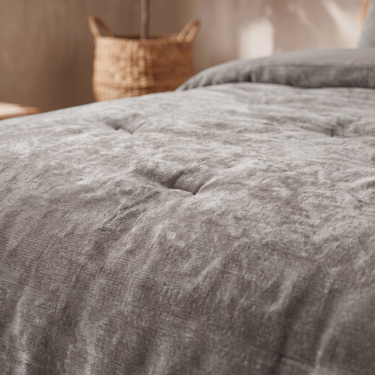Zelesta Special Jersey Chenille Dekbed - Metaalgrijs