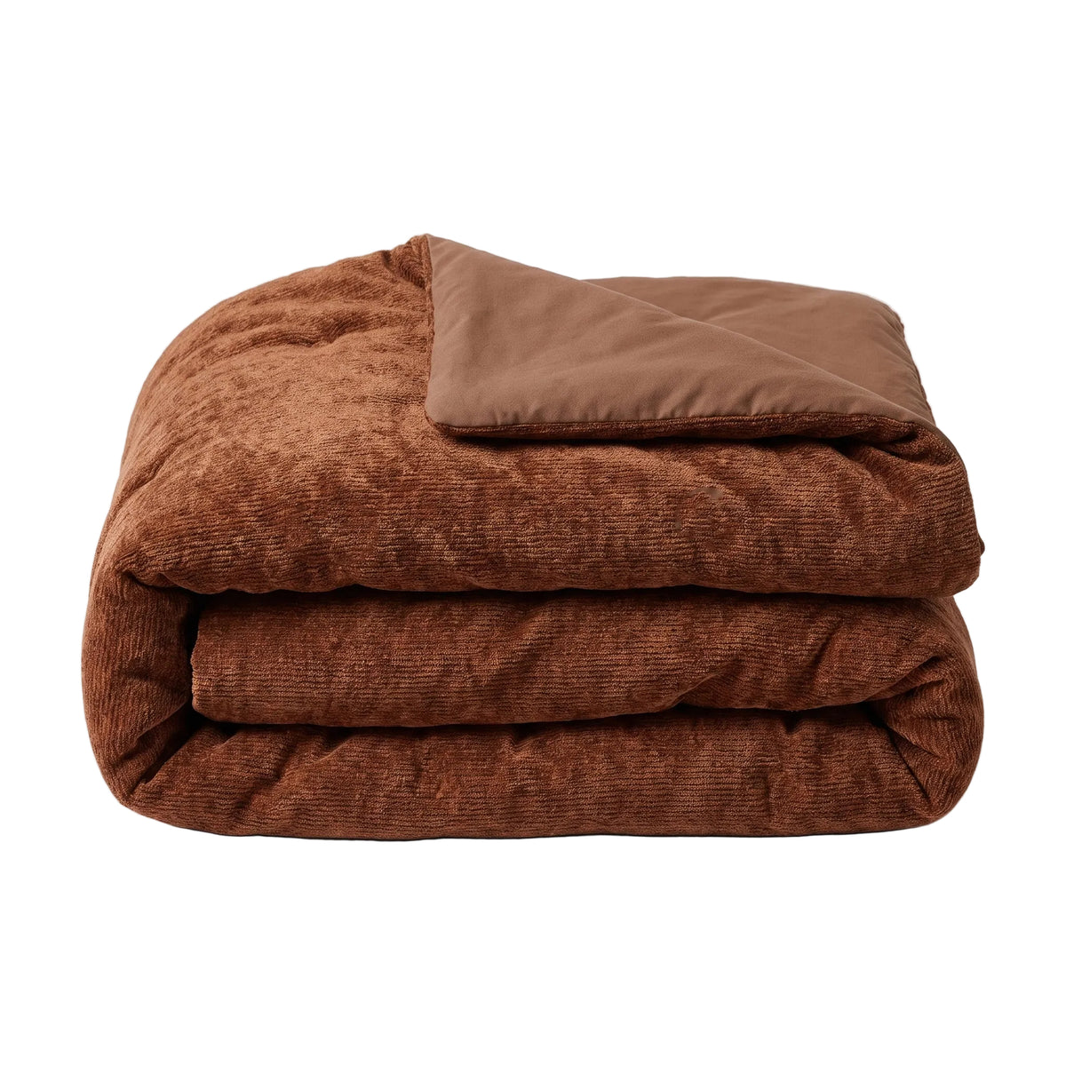 Zelesta Special Jersey Chenille Duvet - Warm Brown