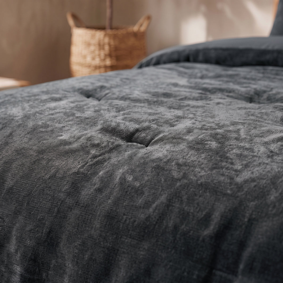 Zelesta Special Jersey Chenille Duvet - Warm Grey