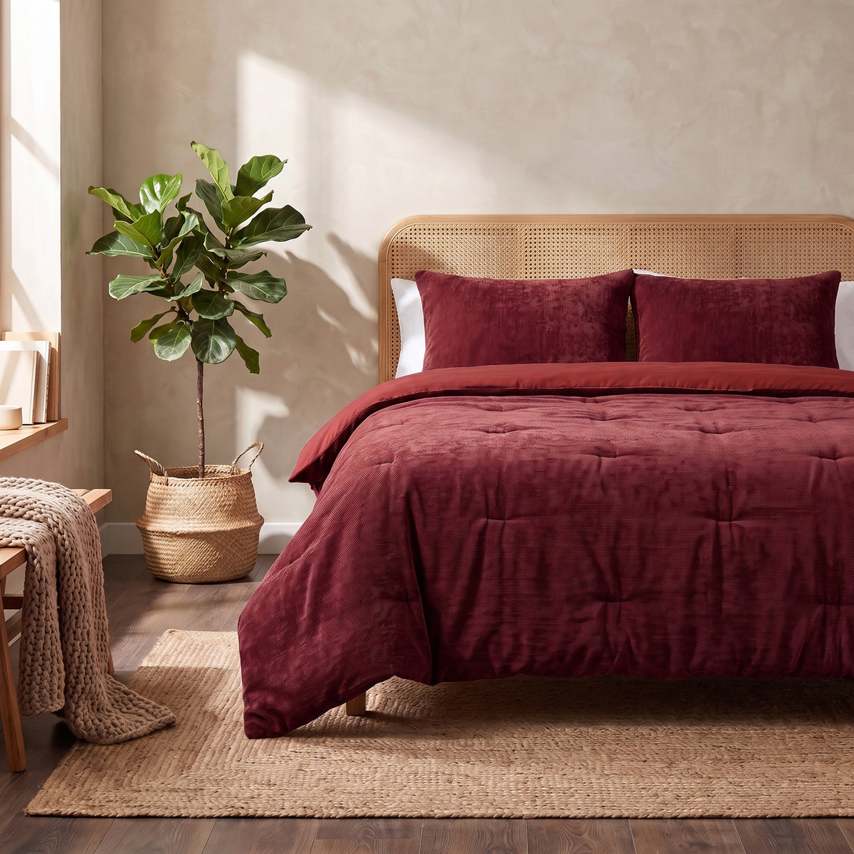Zelesta Special Jersey Chenille Dekbed - Barokrood