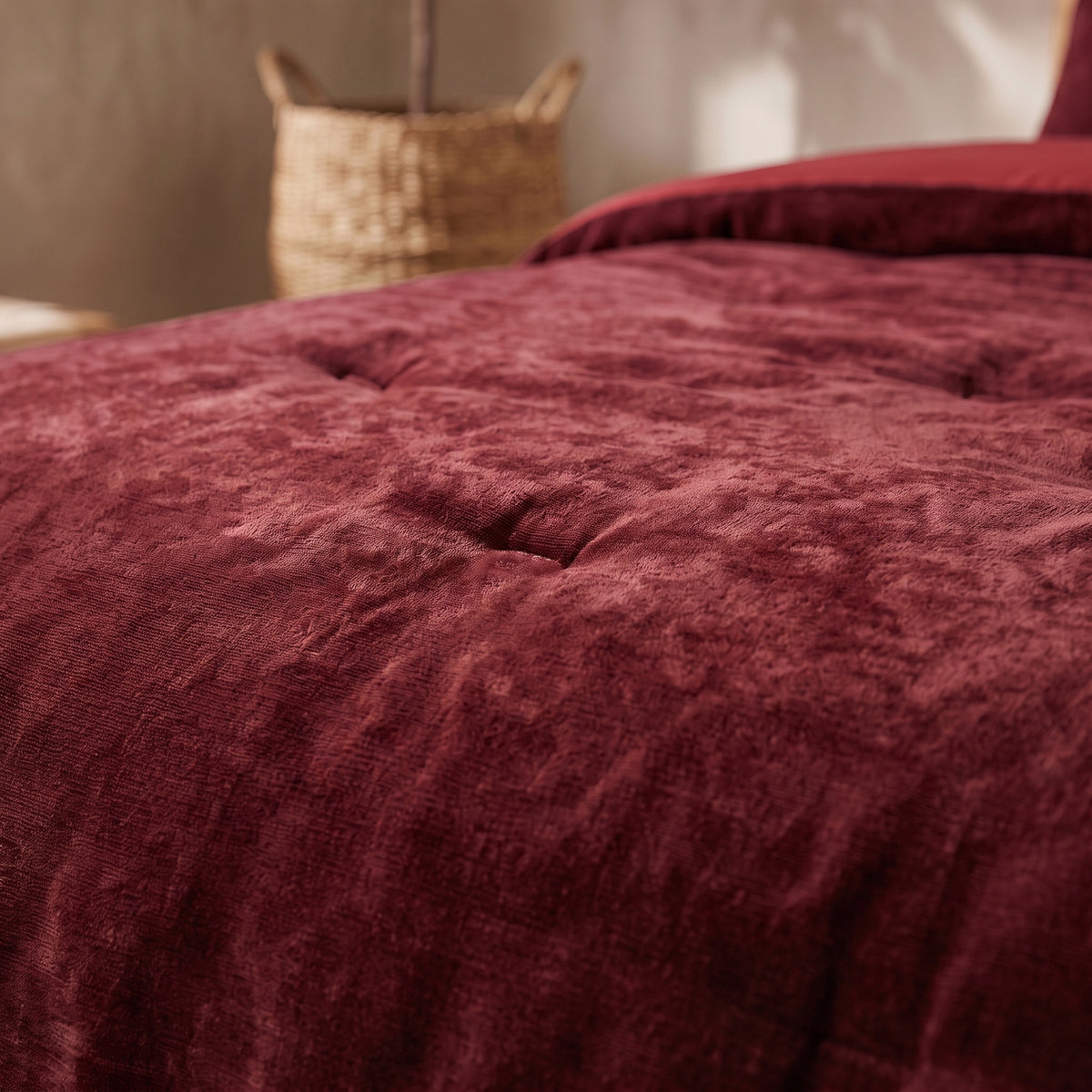 Zelesta Special Jersey Chenille Dekbed - Barokrood