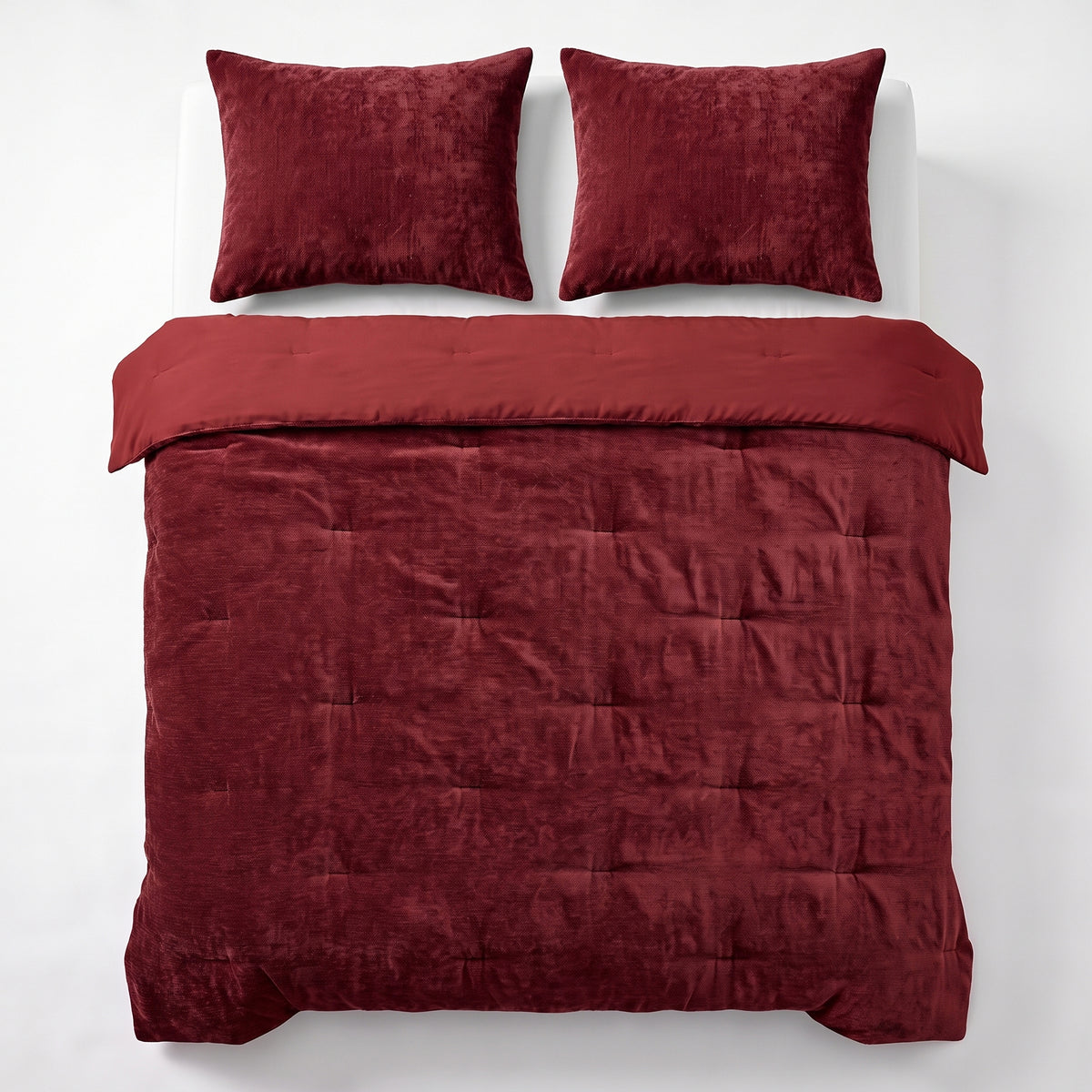Zelesta Special Jersey Chenille Kussensloop Set van 2 - Barokrood